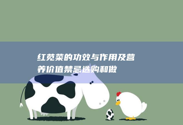 红苋菜的功效与作用及营养价值_禁忌_选购和做法