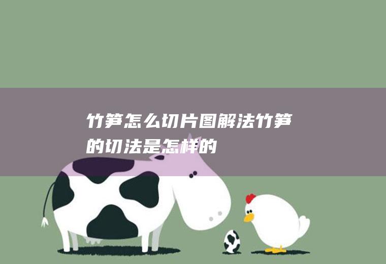 竹笋怎么切片图解法_竹笋的切法是怎样的