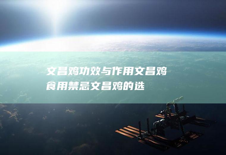 文昌鸡功效与作用_文昌鸡食用禁忌_文昌鸡的选购技巧