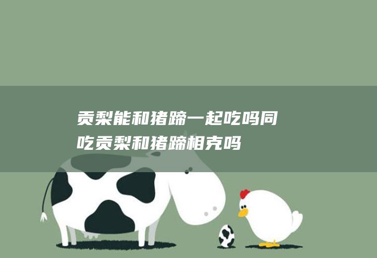 贡梨能和猪蹄一起吃吗/同吃_贡梨和猪蹄相克吗