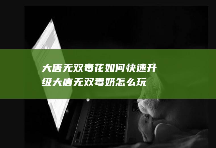 大唐无双毒花如何快速升级(大唐无双毒奶怎么玩)