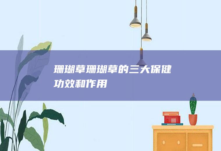 珊瑚草_珊瑚草的三大保健功效和作用
