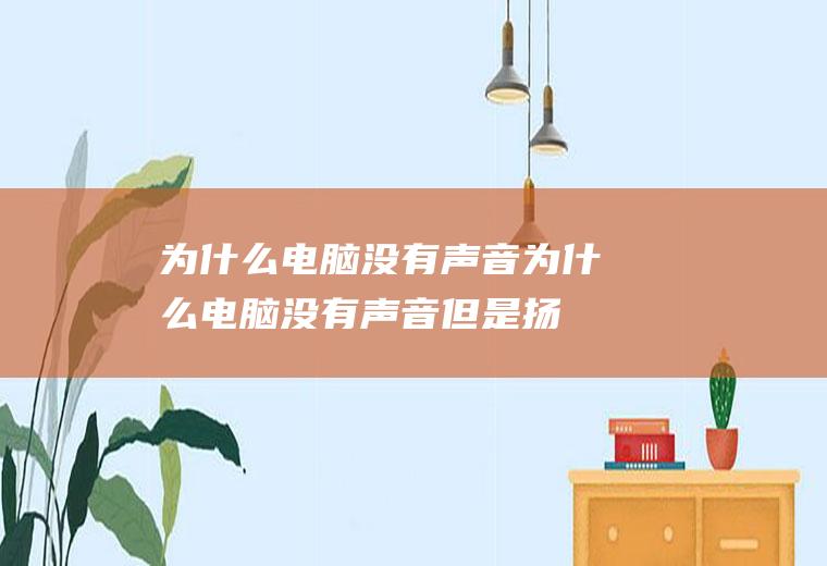 为什么电脑没有声音（为什么电脑没有声音但是扬声器显示有声音）