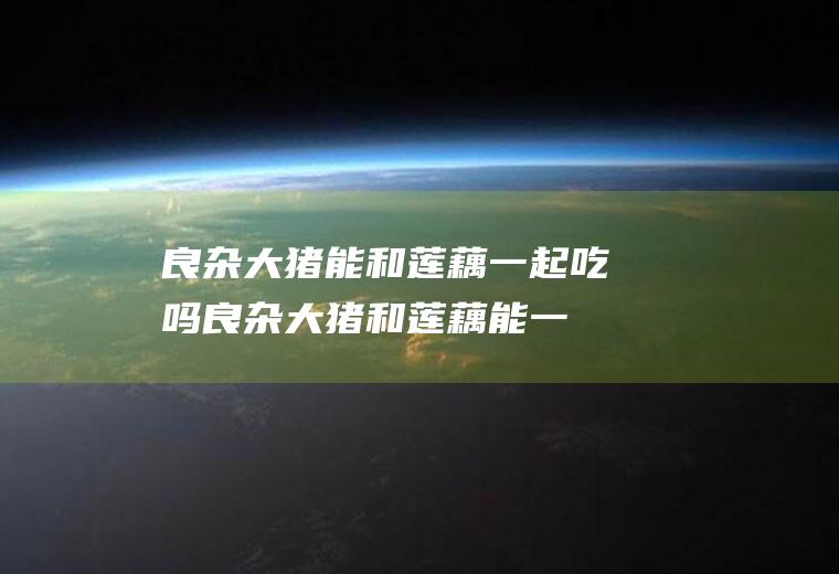 良杂大猪能和莲藕一起吃吗_良杂大猪和莲藕能一起吃吗/同吃