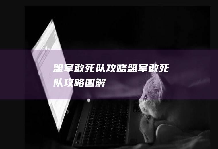 盟军敢死队攻略（盟军敢死队攻略图解）