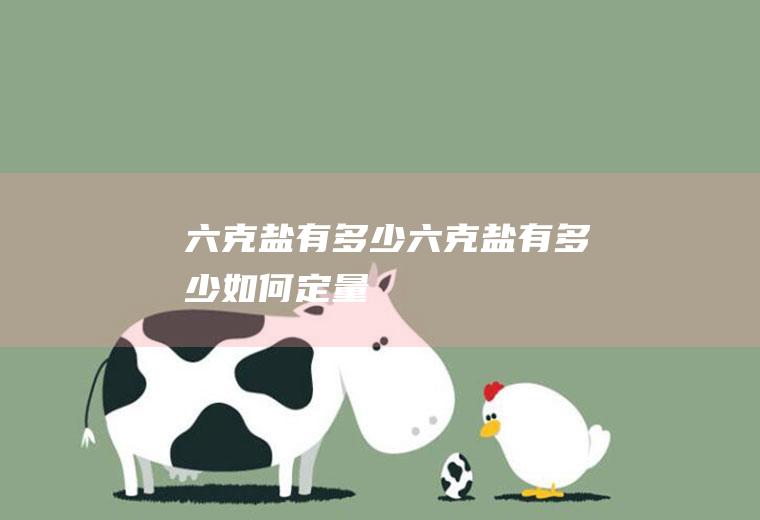 六克盐有多少,六克盐有多少如何定量