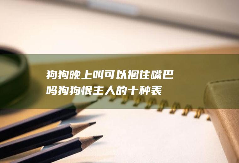 狗狗晚上叫可以捆住嘴巴吗(狗狗恨主人的十种表现)