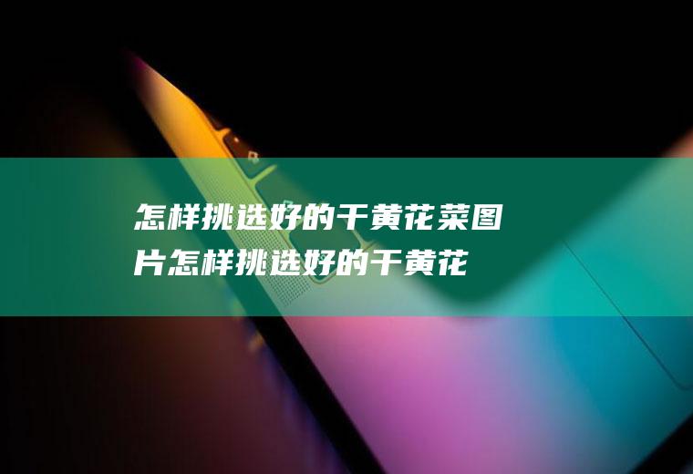 怎样挑选好的干黄花菜图片(怎样挑选好的干黄花菜呢)