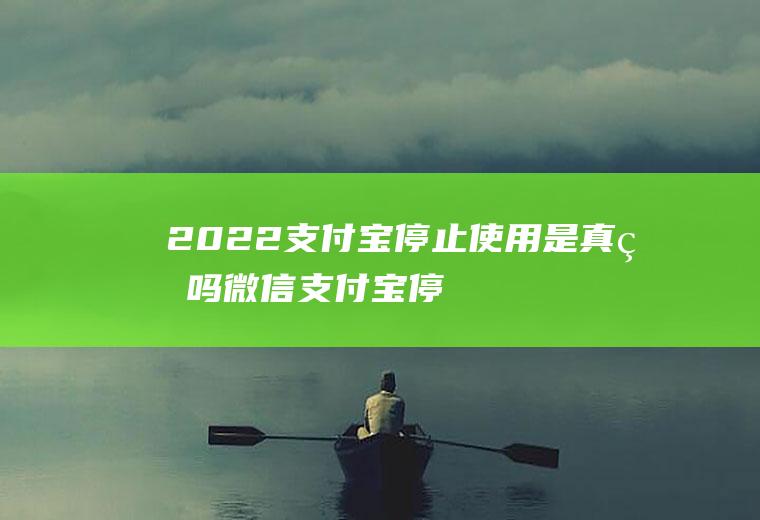2022支付宝停止使用是真的吗(微信支付宝停止使用)