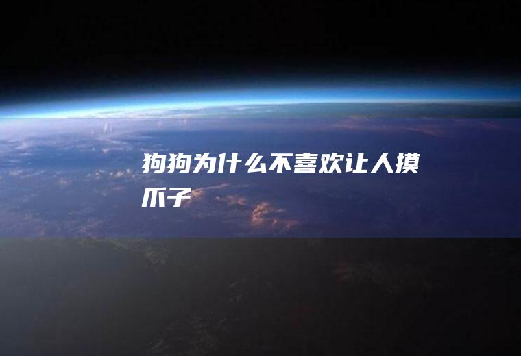 狗狗为什么不喜欢让人摸爪子