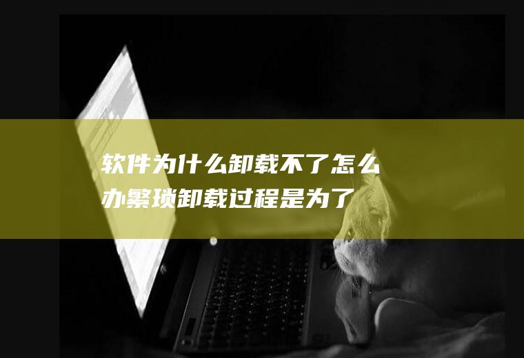 软件为什么卸载不了怎么办(繁琐卸载过程是为了防止黑客)