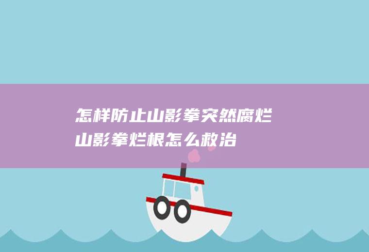 怎样防止山影拳突然腐烂山影拳烂根怎么救治
