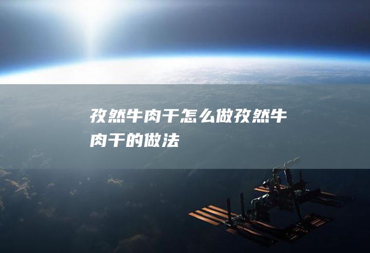 孜然牛肉干怎么做孜然牛肉干的做法