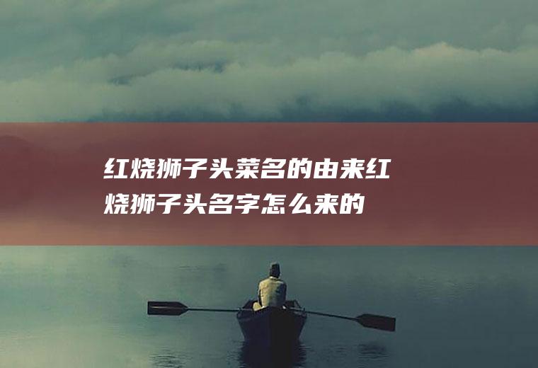红烧狮子头菜名的由来红烧狮子头名字怎么来的