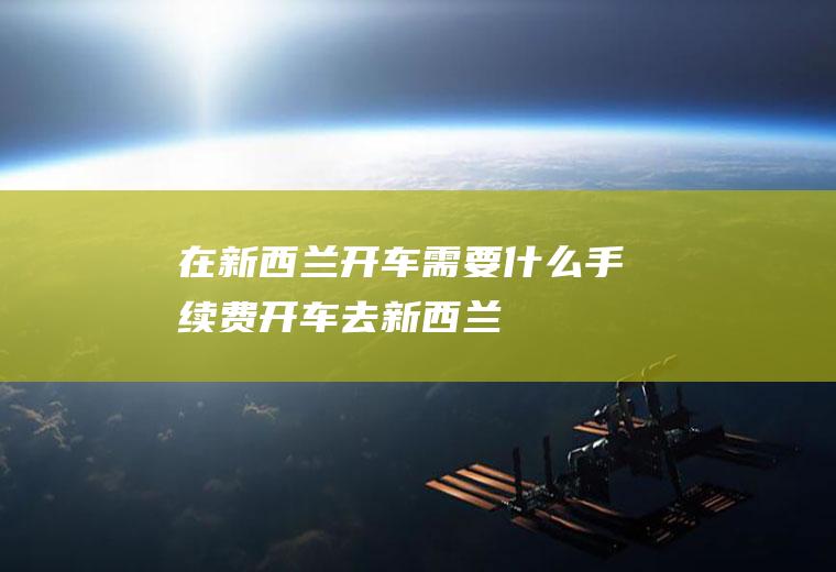 在新西兰开车需要什么手续费开车去新西兰