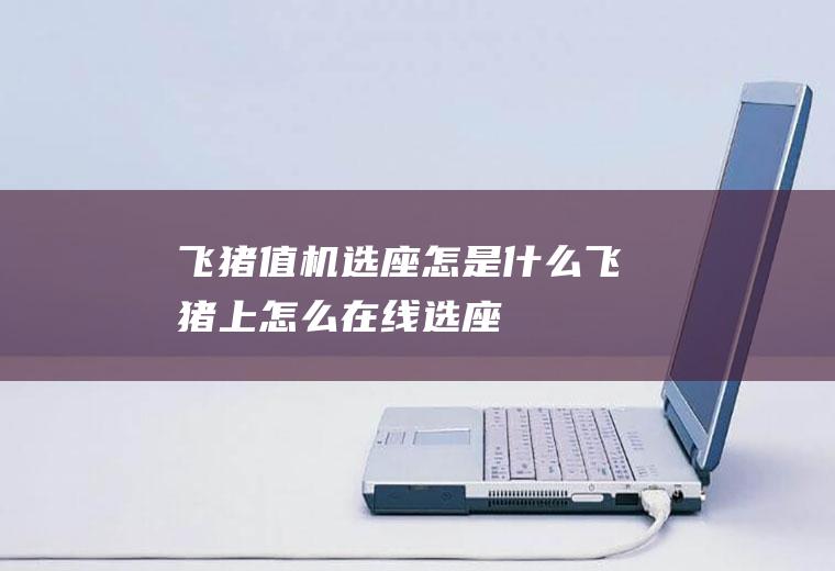 飞猪值机选座怎是什么飞猪上怎么在线选座