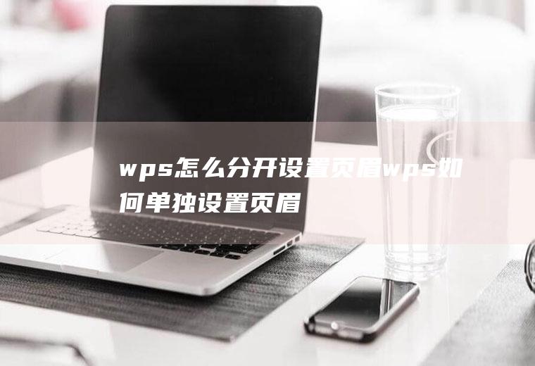 wps怎么分开设置页眉wps如何单独设置页眉