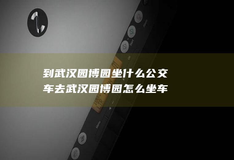 到武汉园博园坐什么公交车去武汉园博园怎么坐车