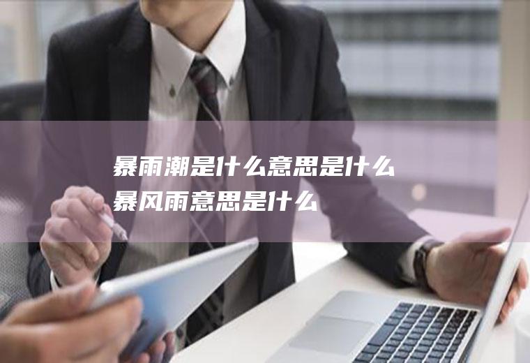 暴雨潮是什么意思是什么暴风雨意思是什么