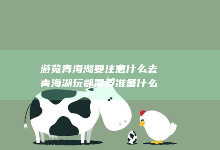 游览青海湖要注意什么去青海湖玩都需要准备什么