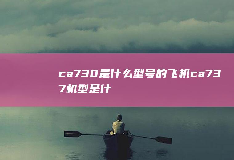 ca730是什么型号的飞机ca737机型是什么机