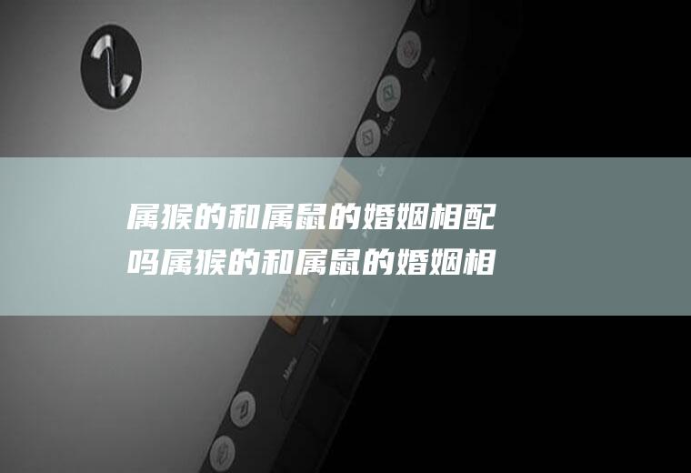 属猴的和属鼠的婚姻相配吗属猴的和属鼠的婚姻相配吗女