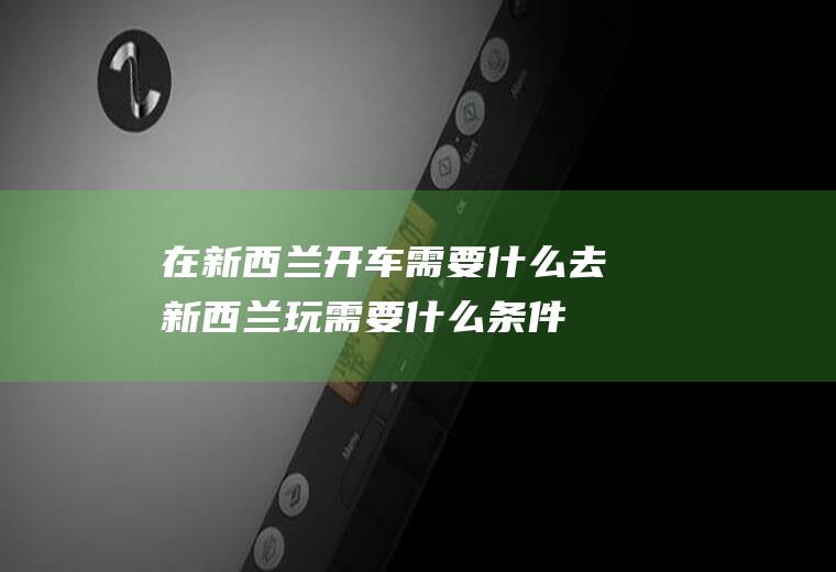 在新西兰开车需要什么去新西兰玩需要什么条件