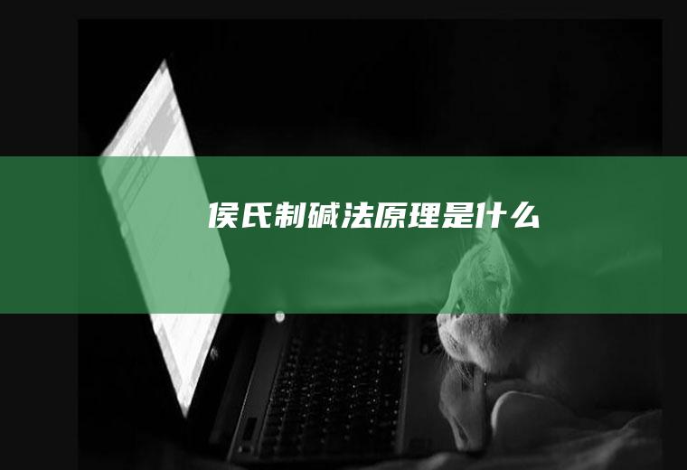 侯氏制碱法原理是什么