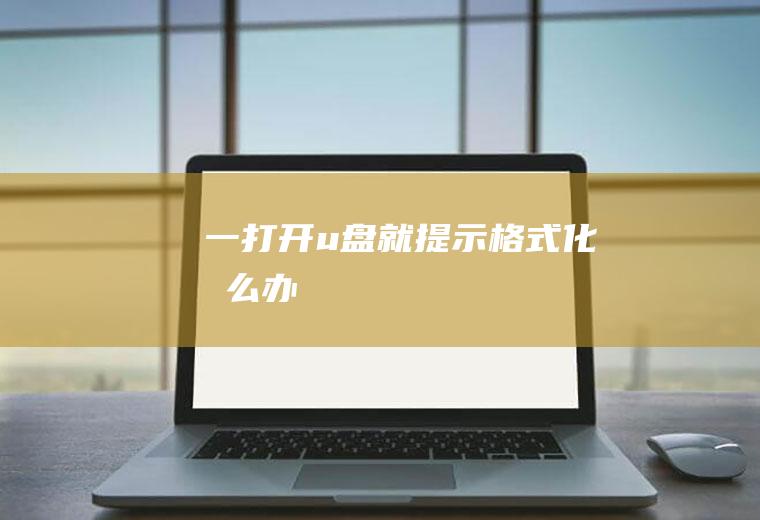一打开u盘就提示格式化怎么办