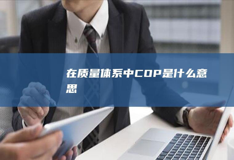 在质量体系中COP是什么意思