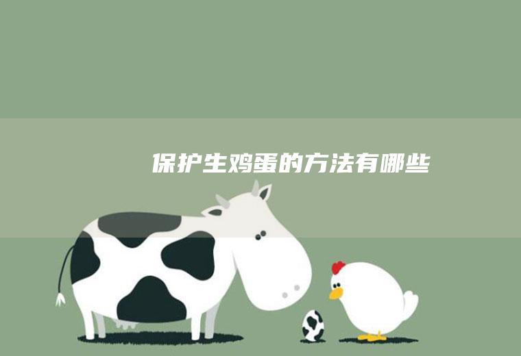 保护生鸡蛋的方法有哪些