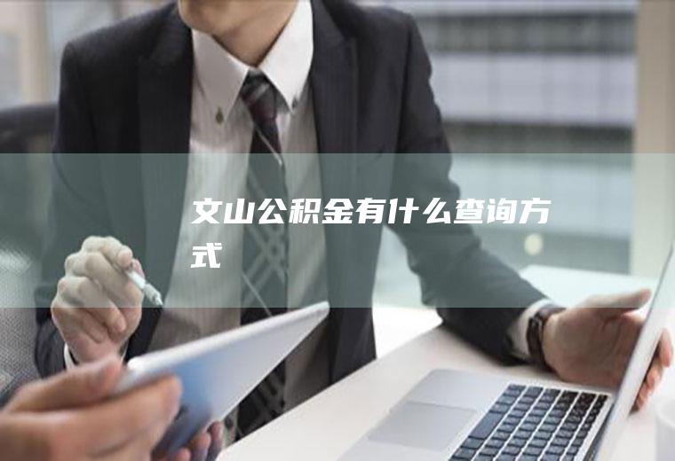 文山公积金有什么查询方式