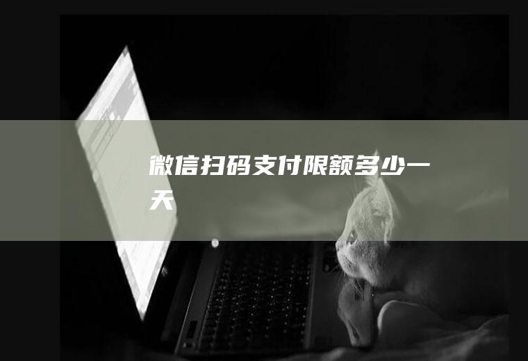 微信扫码支付限额多少一天