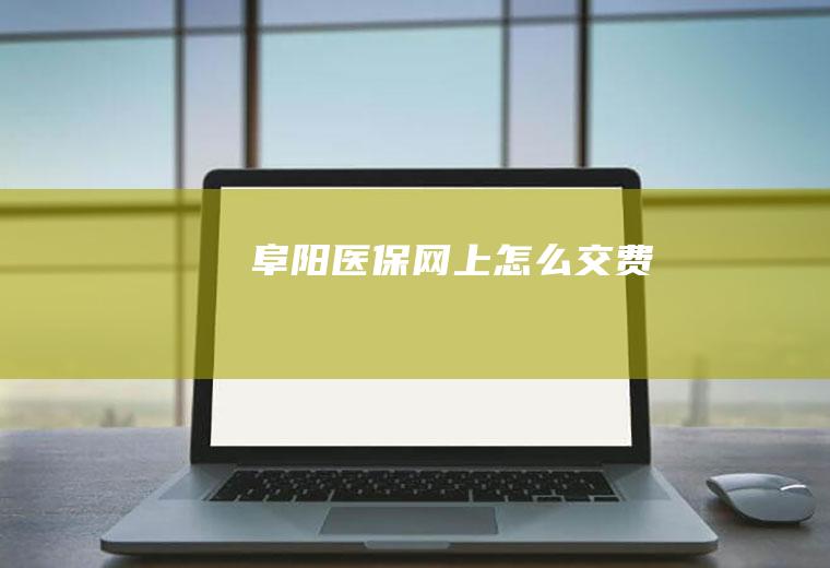阜阳医保网上怎么交费