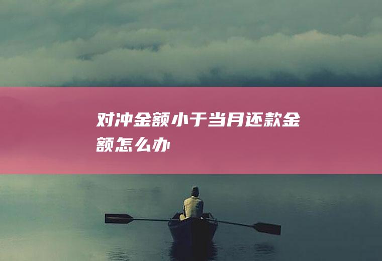 对冲金额小于当月还款金额怎么办
