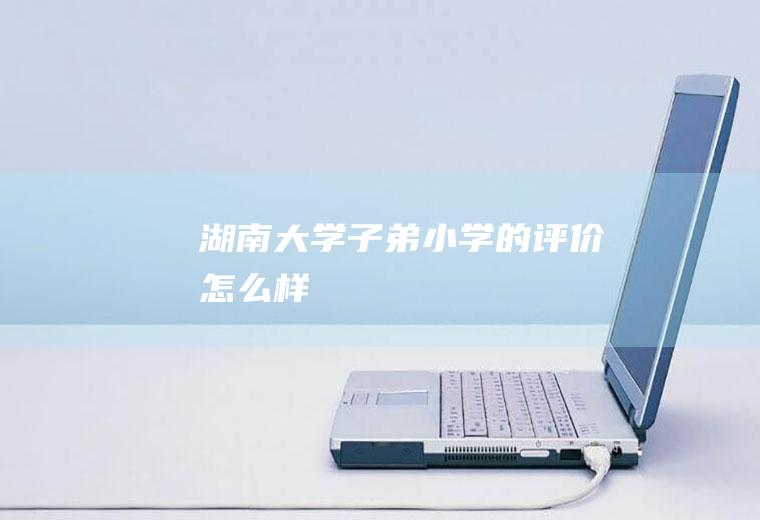 湖南大学子弟小学的怎么样