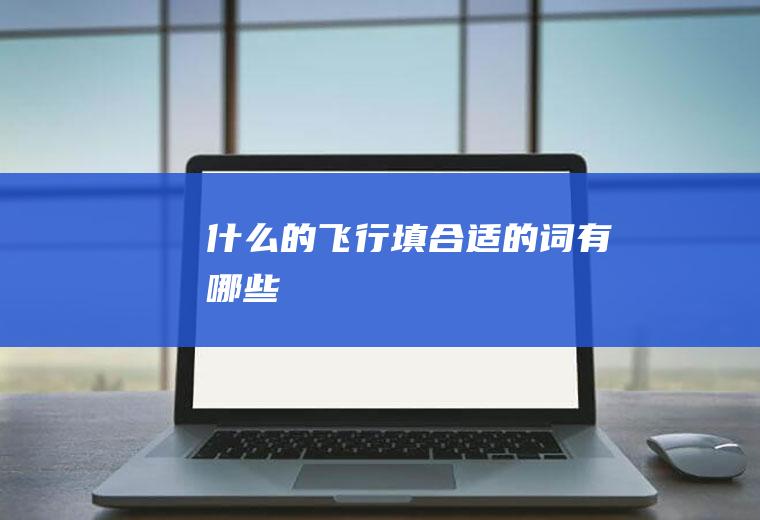 什么的飞行填合适的词有哪些