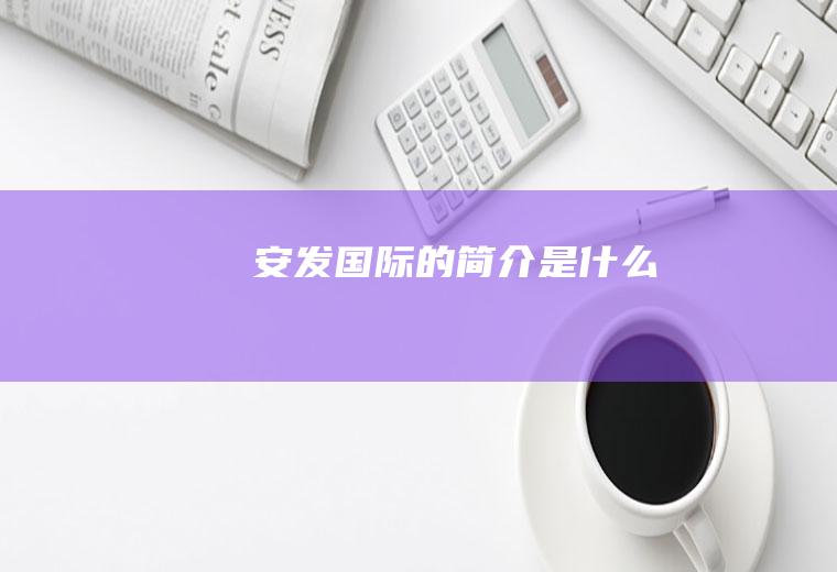 安发国际的简介是什么