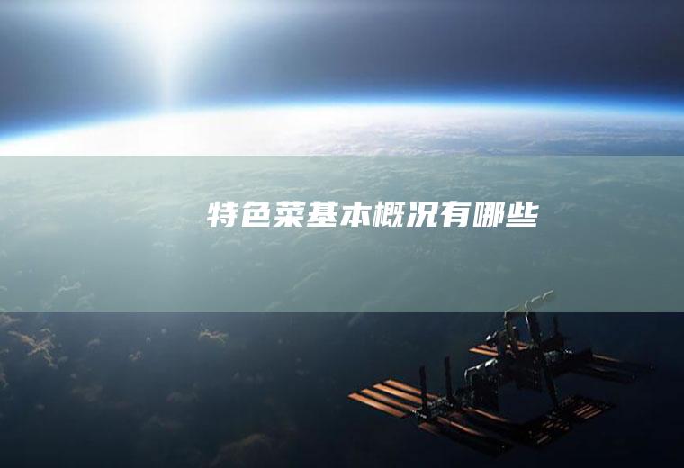 特色菜基本概况有哪些