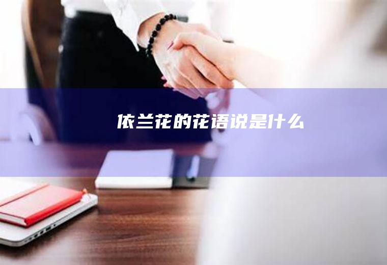 依兰花的花语说是什么