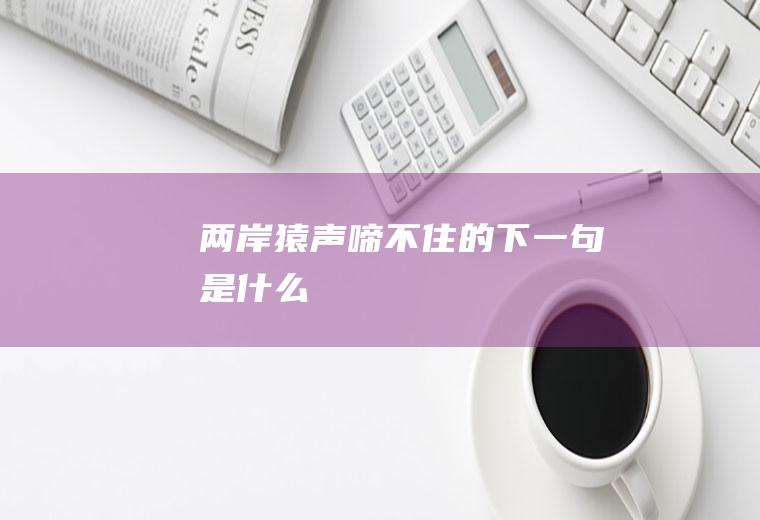 两岸猿声啼不住的下一句是什么