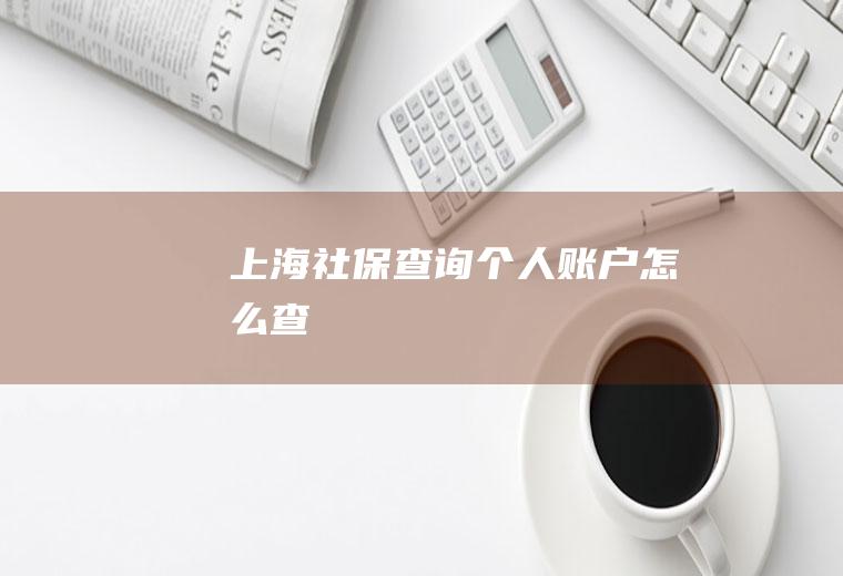 上海社保查询个人账户怎么查