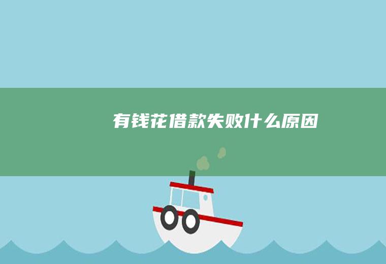 有钱花借款失败什么原因