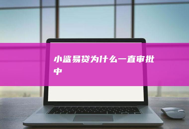 小鲨易贷为什么一直审批中