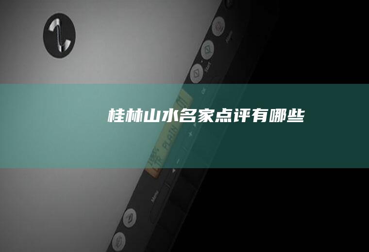 《桂林山水》名家点评有哪些