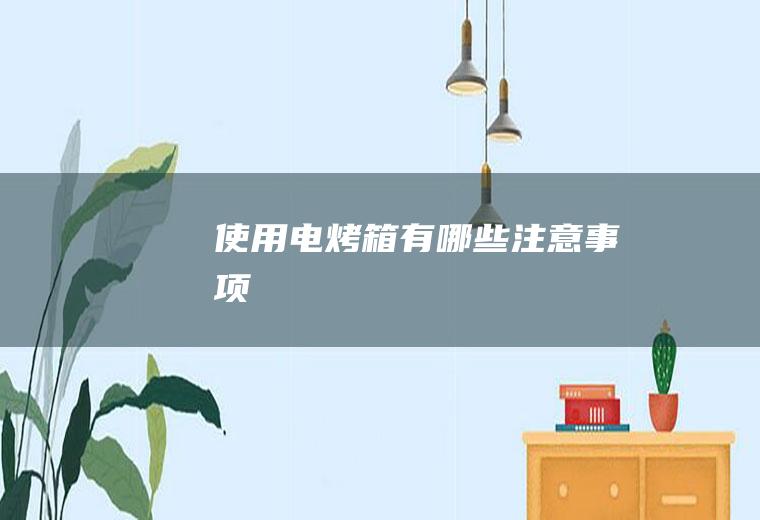 使用电烤箱有哪些注意事项