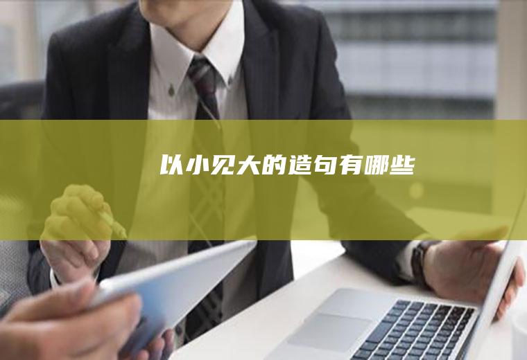 以小见大的造句有哪些