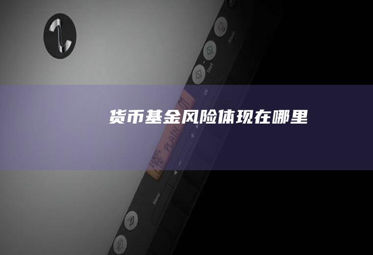 货币基金体现在哪里