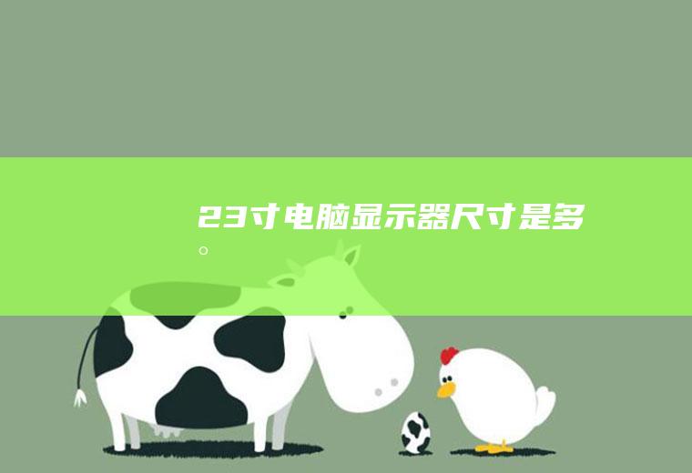 23寸电脑显示器尺寸是多少