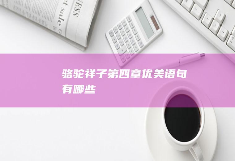 《骆驼祥子》第四章优美语句有哪些